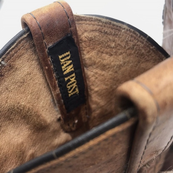 Vintage Dan Post Embroidered Cowboy Boots size 6 1/2 - Picture 3 of 11